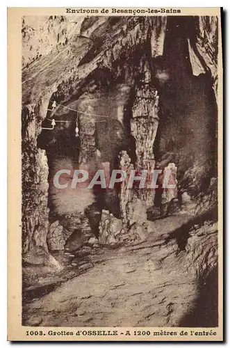 Ansichtskarte AK Environs de Besancon les Bains Grottes d'Osselle