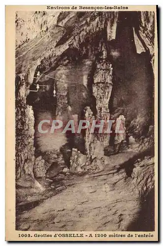 Cartes postales Environs de Besancon les Bains Grottes d'Osselle