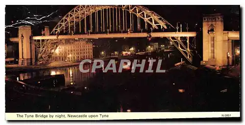 Cartes postales The Tyne Bridge by night Newcastle upon Tyne