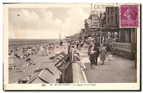 Cartes postales Saint Aubin La Digue et la Plage