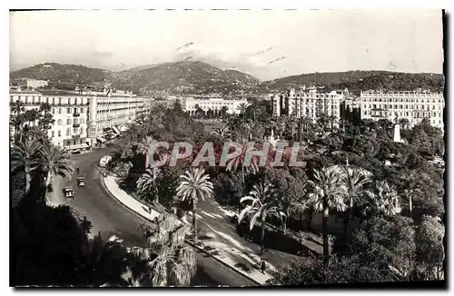 Cartes postales Nice Les Jardins Albert 1st Vus de l'Hotel Ruhl Au fond la place Massena et le Casino Municipal