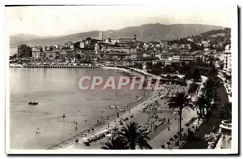 Ansichtskarte AK Cannes La Croisette et le Mt Chevalier