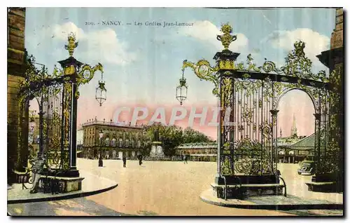 Cartes postales Nancy Les Grilles Jean Lamour