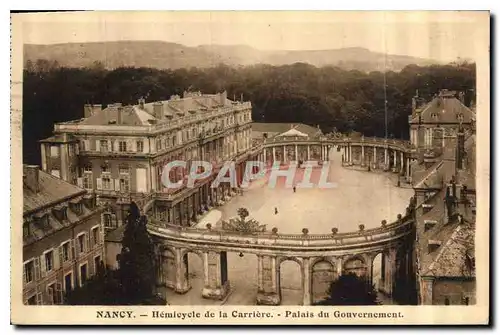 Ansichtskarte AK Nancy Hemicycle de la Carriere Palais du Gouvernement