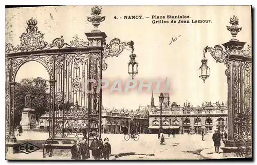 Cartes postales Nancy Place Stanislas Grilles de Jean Lamour