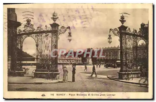 Cartes postales Nancy Place Stanislas et Grilles Jean Lamour