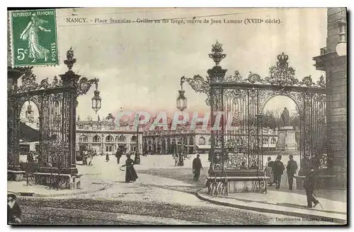 Ansichtskarte AK Nancy Place Stanislas Grilles en fer forge ceuvre de Jean Lamour