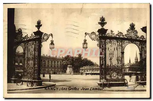 Cartes postales Nancy Les Grilles Jean Lamour