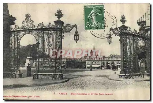 Cartes postales Nancy Place Stanislas et Grilles Jean Lamour