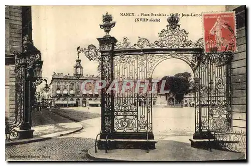 Cartes postales Nancy Place Stanislas Grille Jean Lamour