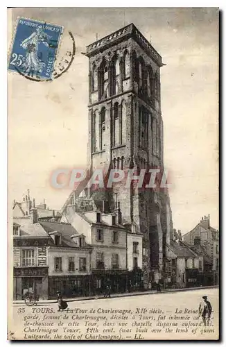 Cartes postales Tours La Tour de Charlemagne