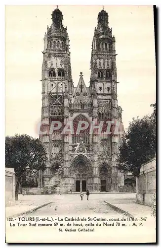 Cartes postales Tours La Cathedrale St Gatien