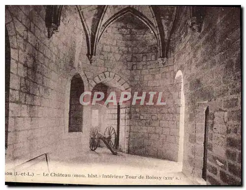 Ansichtskarte AK Chinon Le Chateau mon hist Interieur Tour de Boissy