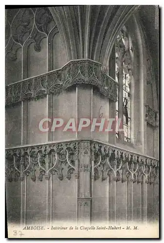 Ansichtskarte AK Amboise Interieur de la Chapelle Saint Hubert