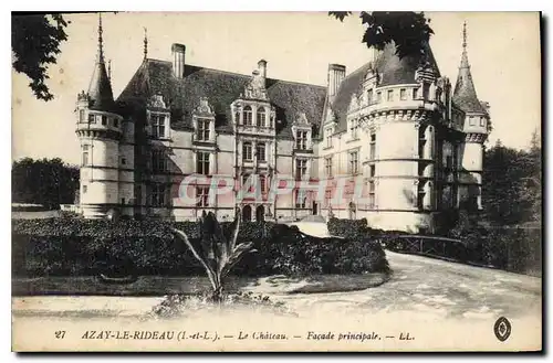 Ansichtskarte AK Azay le Rideau Le Chateau Facade principale