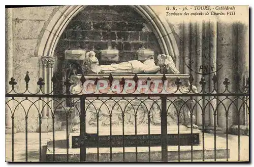 Cartes postales Tours Cathedrale Tombeau des enfants de Charles VIII