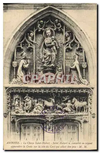 Cartes postales Amboise La Chasse Saint Hubert