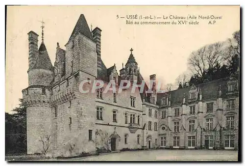 Cartes postales Usse Le Chateau Aile Nord Ouest