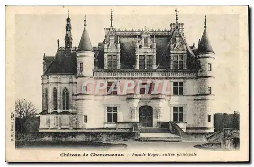 Ansichtskarte AK Chateau de Chenonceaux Facade Boyer entree principale