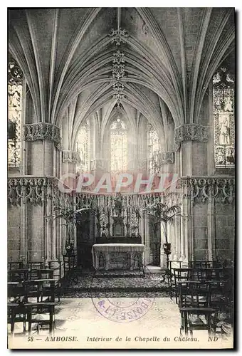 Ansichtskarte AK Amboise Interieur de la Chapelle du Chateau