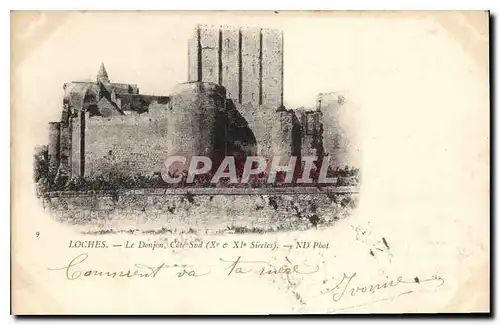 Cartes postales Loches Le Donjon Cote Sud