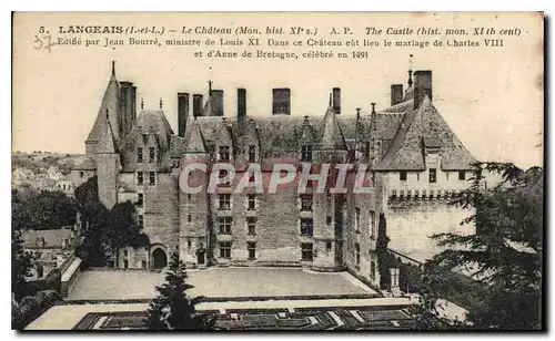 Cartes postales Langeais Le Chateau