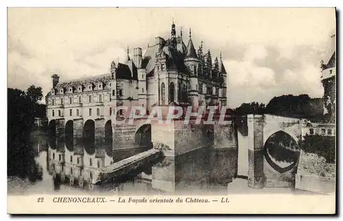 Ansichtskarte AK Chenonceaux La Facade orientale du Chateau