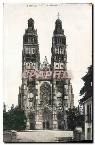 Cartes postales Tours La Cathedrale