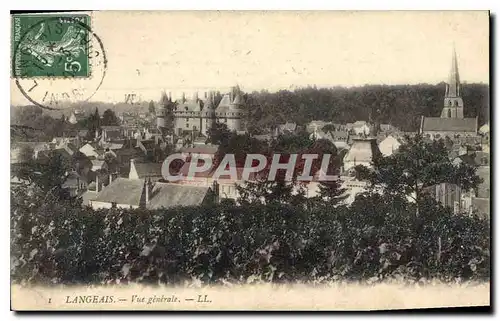 Cartes postales Langeais Vue generale