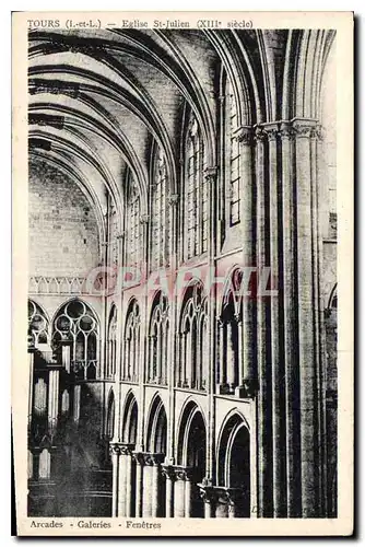 Cartes postales Tours Eglise St Julien