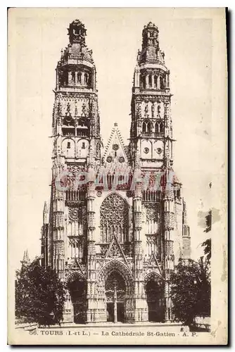 Cartes postales Tours La Cathedrale St Gatien