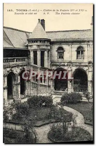 Cartes postales Tours Cloitre de la Psalette XV et XVI Tourelle et cote est