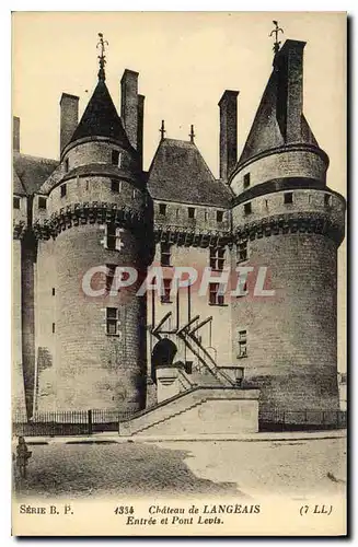 Ansichtskarte AK Chateau de Langeais Entree et Pont Levis