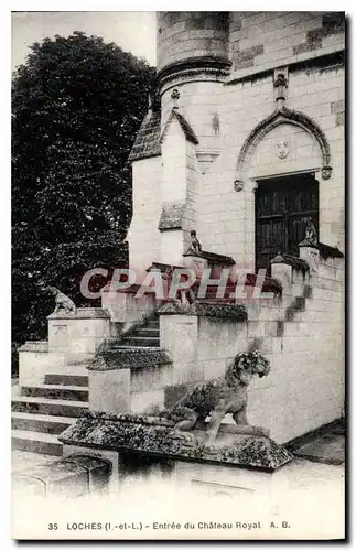 Cartes postales Loches Entree du Chateau Royal