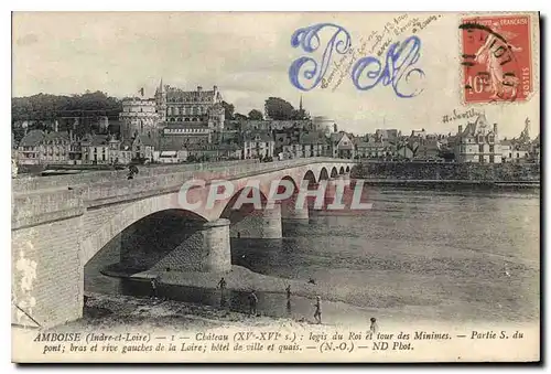 Ansichtskarte AK Amboise Indre et Loire logis du Roi et tour des Minimes