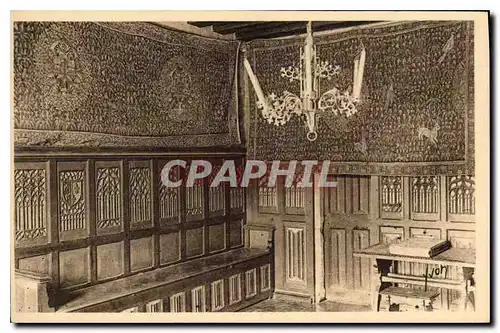 Cartes postales Chateau de Langeais Petit Salon Boiseries peintes