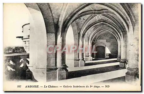 Cartes postales Amboise Le Chateau Galerie Interieure