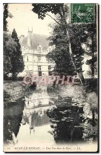 Ansichtskarte AK Azay le Rideau Une Vue dans le Parc