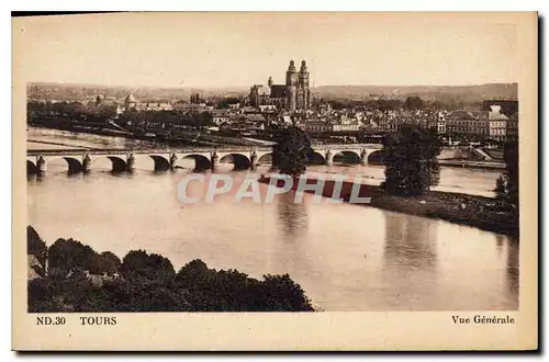 Cartes postales Tours Vue Generale