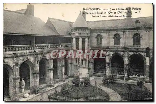 Cartes postales Tours Cloitre de la Psalette Galeries et Escalier