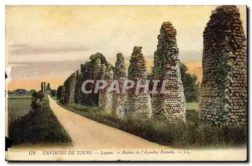 Ansichtskarte AK Environs de Tours Luynes Ruines de l'Aqueduc Romain