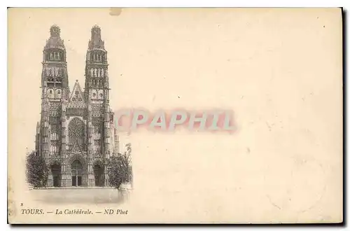 Cartes postales Tours La Cathedrale