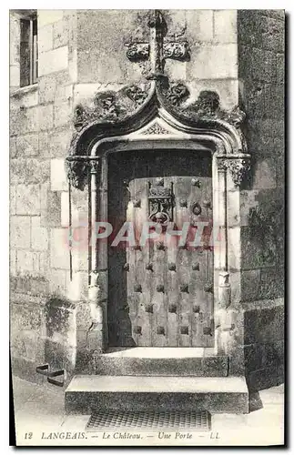 Cartes postales Langeais Le Chateau Une Porte