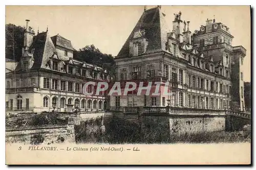 Cartes postales Villandry Le Chateau cote Nord Ouest