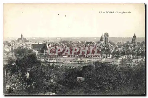 Cartes postales Tours Vue generale