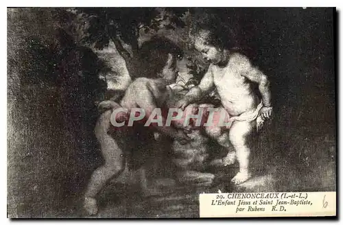 Ansichtskarte AK Chenonceaux L'Enfant Jesus et Saint Jean Baptiste par Rubens