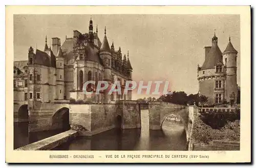 Ansichtskarte AK Renaissance Chenonceaux Vue de la Facade Principale du Chateau