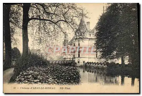 Cartes postales Chateau d'Azay le Rideau