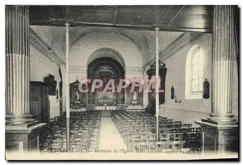 Ansichtskarte AK Loches Interieur de l'Eglise Saint Antoine