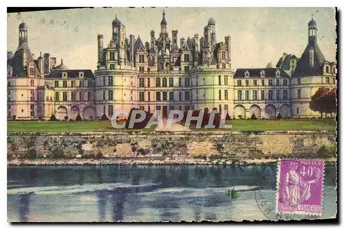 Cartes postales Chateaux de la Loire Chateau de Chambord Facade Nord